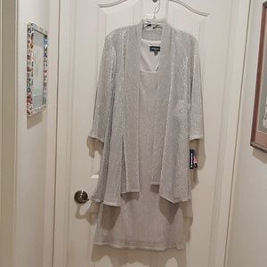Sparkling mother of bride jacket dress 14W